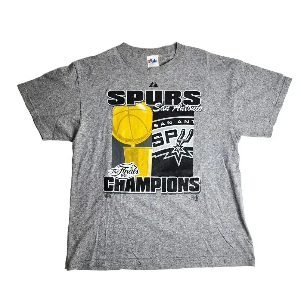 San Antonio Spurs 2005 NBA Champions Men's Size XL Shirt‎ Team Jersey Double Big